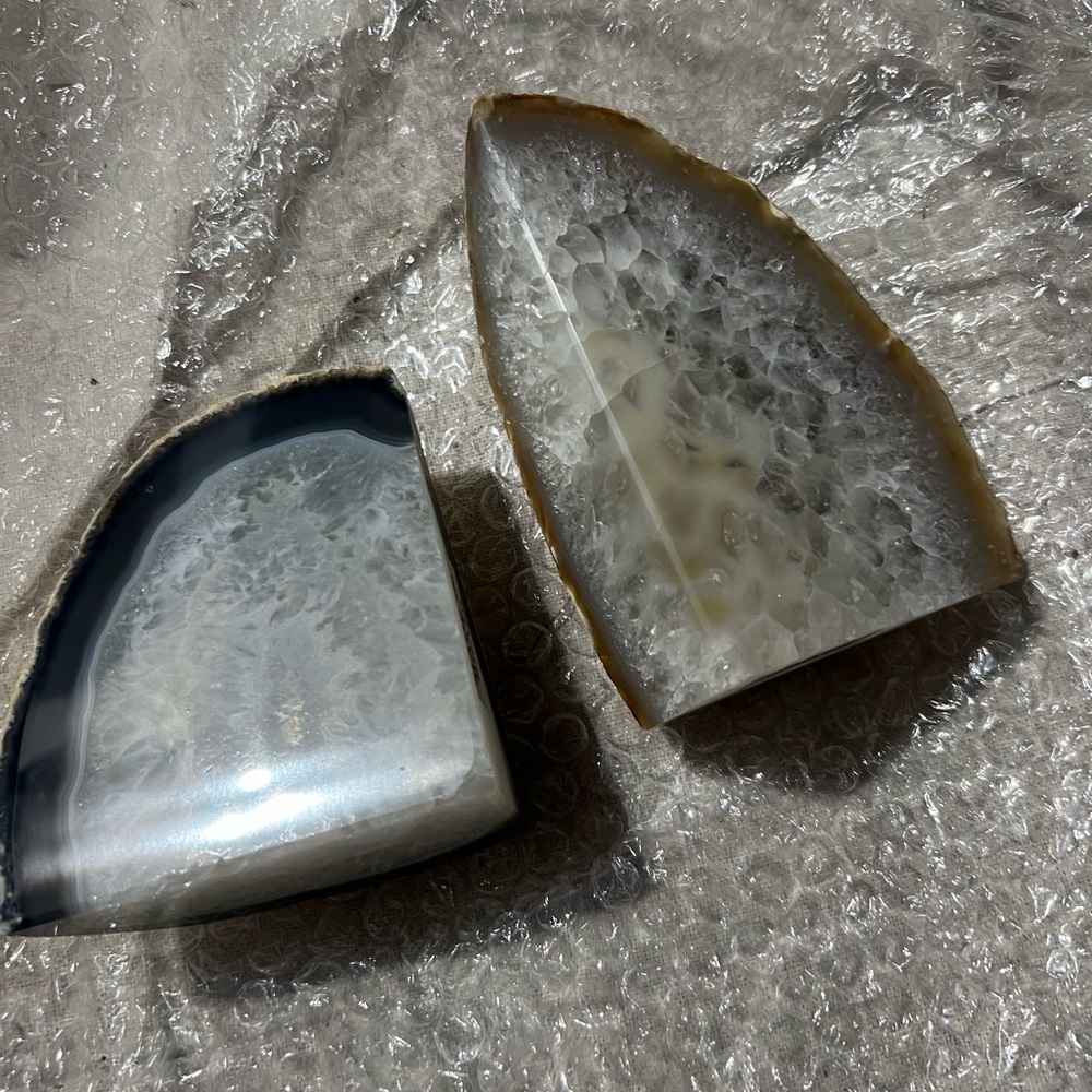 Agate Bookends